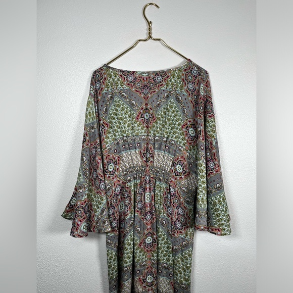 World Market boho v-neck maxi dress size S/M new with tags - Picture 6 of 9